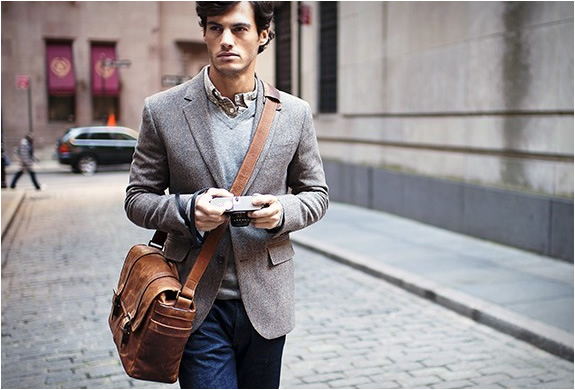 Complete your office outfit with a messenger bag for men
